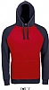 Sudadera Unisex Bicolor Seattle Sols - Color Marino / Rojo